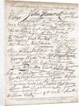 Facsimile of signatures on the Declaration of Independence by Anonymous