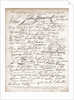 Facsimile of signatures on the Declaration of Independence by Anonymous