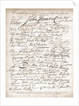 Facsimile of signatures on the Declaration of Independence by Anonymous