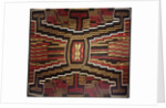 Early Nazca cotton mantle with design representing sun deity by Corbis