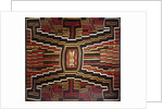 Early Nazca cotton mantle with design representing sun deity by Anonymous