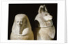 Ancient Egyptian limestone canopic jars by Anonymous