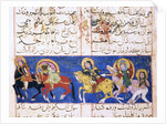 Islamic illustrated manuscript of the Romance of Varqa and Gulshah by Corbis