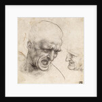 Study for the Heads of Two Soldiers in the Battle of Anghiari by Leonardo da Vinci
