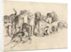 Study of Eleven Hounds by Wenceslas Hollar
