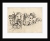 Study of Eleven Hounds by Wenceslas Hollar