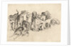 Study of Eleven Hounds by Wenceslas Hollar