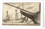Masted Ships of the Dutch East Indies by Wenceslas Hollar