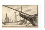 Masted Ships of the Dutch East Indies by Wenceslas Hollar