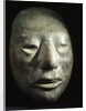 Mayan jade portrait head by Anonymous