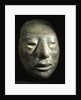 Mayan jade portrait head by Anonymous
