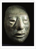 Mayan jade portrait head by Anonymous