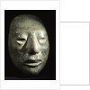 Mayan jade portrait head by Anonymous