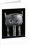 Shang Dynasty archaic bronze ding vessel by Anonymous