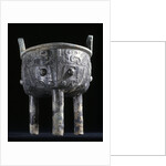 Shang Dynasty archaic bronze ding vessel by Anonymous