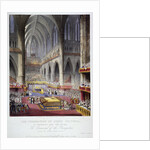 Coronation of Queen Victoria in Westminster Abbey by Anonymous