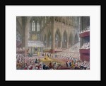Coronation of George IV at Westminster Abbey by Anonymous