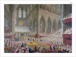Coronation of George IV at Westminster Abbey by Anonymous