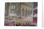 Coronation of George IV at Westminster Abbey by Anonymous