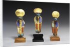 Three Egyptian cobra sculptures by Anonymous