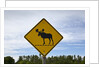 Moose crossing sign by Anonymous