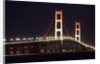 Mackinac Bridge at night by Anonymous