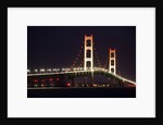 Mackinac Bridge at night by Anonymous