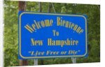 Welcome to New Hampshire Sign by Anonymous