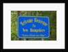 Welcome to New Hampshire Sign by Anonymous
