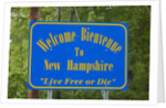 Welcome to New Hampshire Sign by Anonymous