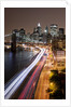 Brooklyn Bridge and Manhattan Skyline, New York City by Anonymous