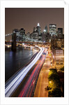 Brooklyn Bridge and Manhattan Skyline, New York City by Anonymous