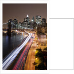 Brooklyn Bridge and Manhattan Skyline, New York City by Anonymous