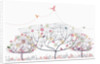Trees and bird by Anonymous