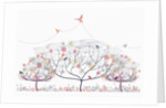 Trees and bird by Anonymous