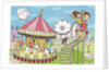 Calendar illustration amusement park by Anonymous