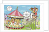 Calendar illustration amusement park by Anonymous