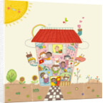 Happy multicultural society by Anonymous