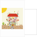 Happy multicultural society by Anonymous