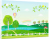 Sunny spring scenery by Anonymous