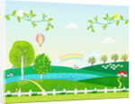 Sunny spring scenery by Anonymous