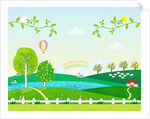 Sunny spring scenery by Anonymous