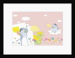 Zebras in backdrop by Anonymous
