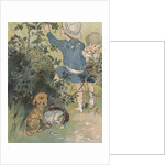 Children picking fruit by Anonymous