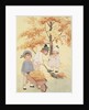 Children gathering leaves by Anonymous