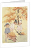 Children gathering leaves by Anonymous