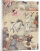 Spectators watching circus performers by Anonymous
