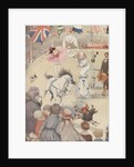 Spectators watching circus performers by Anonymous