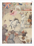 Spectators watching circus performers by Anonymous