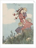 Children standing on hill by Anonymous